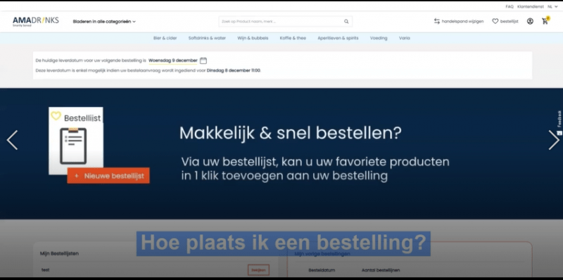Hoe plaats ik een bestelling?